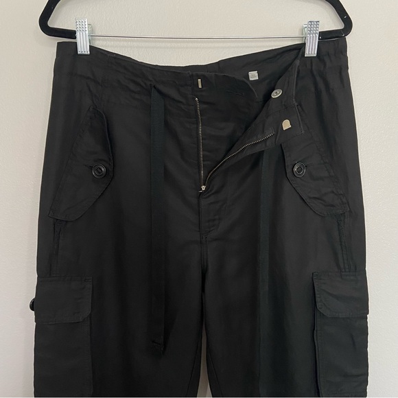 Vince Utility Cargo Linen Cotton Drawstring Pants size L - Picture 6 of 10